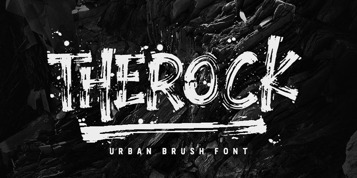 Beispiel einer Therock-Schriftart